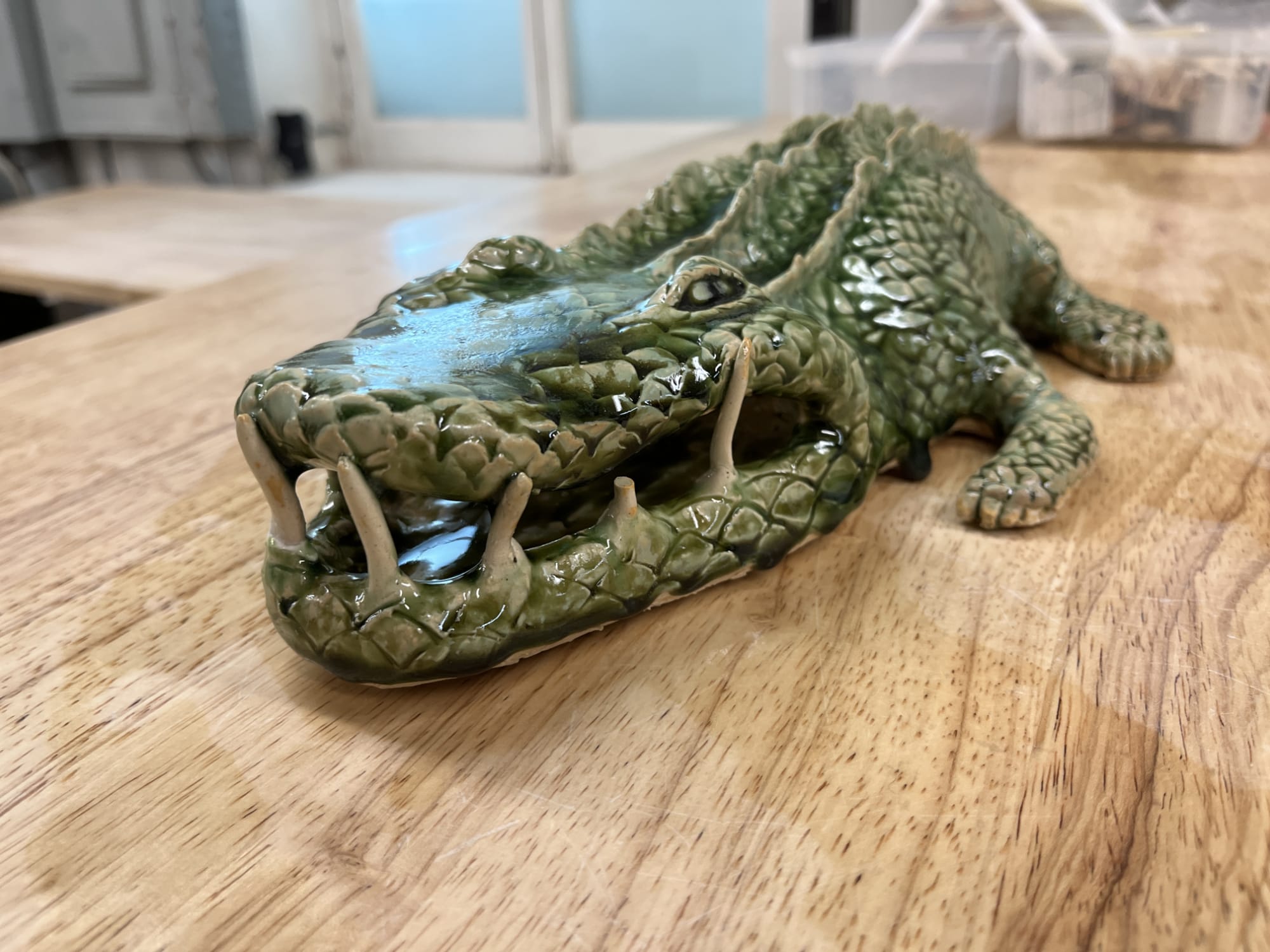 Alligator Sculpture, made by Shana