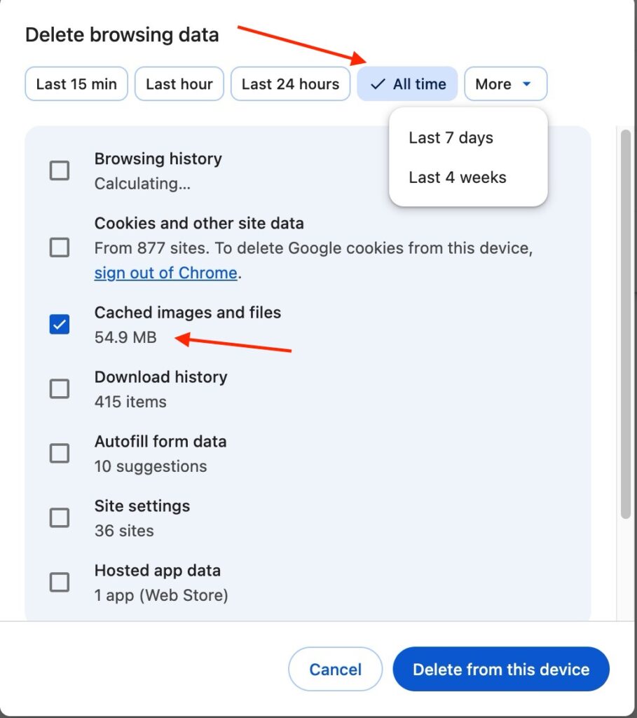 Chrome Cache 2025